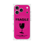 プレミアムスクエアケース with MagSafe［ FRAGILE - Pink ］