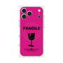 プレミアムスクエアケース with MagSafe［ FRAGILE - Pink ］