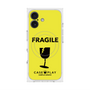 プレミアムスクエアケース with MagSafe［ FRAGILE - Yellow ］