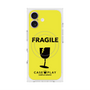 プレミアムスクエアケース with MagSafe［ FRAGILE - Yellow ］