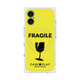 プレミアムスクエアケース with MagSafe［ FRAGILE - Yellow ］