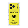 プレミアムスクエアケース with MagSafe［ FRAGILE - Yellow ］