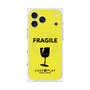 プレミアムスクエアケース with MagSafe［ FRAGILE - Yellow ］