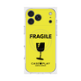 プレミアムスクエアケース with MagSafe［ FRAGILE - Yellow ］