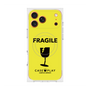 プレミアムスクエアケース with MagSafe［ FRAGILE - Yellow ］