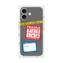プレミアムスクエアケース with MagSafe［ FRAGILE Stickers - Gray ］