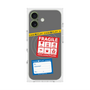 プレミアムスクエアケース with MagSafe［ FRAGILE Stickers - Gray ］