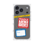 プレミアムスクエアケース with MagSafe［ FRAGILE Stickers - Gray ］