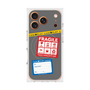 プレミアムスクエアケース with MagSafe［ FRAGILE Stickers - Gray ］