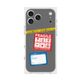 プレミアムスクエアケース with MagSafe［ FRAGILE Stickers - Gray ］