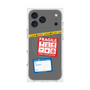 プレミアムスクエアケース with MagSafe［ FRAGILE Stickers - Gray ］