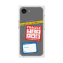 プレミアムスクエアケース with MagSafe［ FRAGILE Stickers - Gray ］