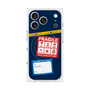 プレミアムスクエアケース with MagSafe［ FRAGILE Stickers - Navy ］