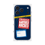 プレミアムスクエアケース with MagSafe［ FRAGILE Stickers - Navy ］