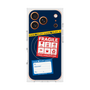 プレミアムスクエアケース with MagSafe［ FRAGILE Stickers - Navy ］