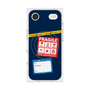 プレミアムスクエアケース with MagSafe［ FRAGILE Stickers - Navy ］