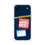 プレミアムスクエアケース with MagSafe［ FRAGILE Stickers - Navy ］