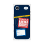 プレミアムスクエアケース with MagSafe［ FRAGILE Stickers - Navy ］