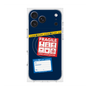 プレミアムスクエアケース with MagSafe［ FRAGILE Stickers - Navy ］