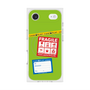プレミアムスクエアケース with MagSafe［ FRAGILE Stickers - Green ］