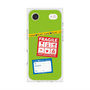 プレミアムスクエアケース with MagSafe［ FRAGILE Stickers - Green ］