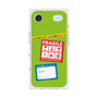プレミアムスクエアケース with MagSafe［ FRAGILE Stickers - Green ］