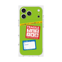 プレミアムスクエアケース with MagSafe［ FRAGILE Stickers - Green ］