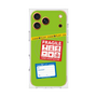 プレミアムスクエアケース with MagSafe［ FRAGILE Stickers - Green ］