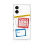 プレミアムスクエアケース with MagSafe［ FRAGILE Stickers - White ］