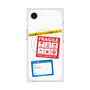プレミアムスクエアケース with MagSafe［ FRAGILE Stickers - White ］