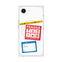 プレミアムスクエアケース with MagSafe［ FRAGILE Stickers - White ］