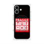 プレミアムスクエアケース with MagSafe［ FRAGILE Sticker - Black ］