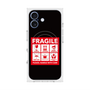 プレミアムスクエアケース with MagSafe［ FRAGILE Sticker - Black ］
