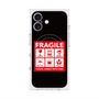 プレミアムスクエアケース with MagSafe［ FRAGILE Sticker - Black ］