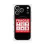 プレミアムスクエアケース with MagSafe［ FRAGILE Sticker - Black ］