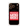 プレミアムスクエアケース with MagSafe［ FRAGILE Sticker - Black ］