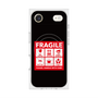 プレミアムスクエアケース with MagSafe［ FRAGILE Sticker - Black ］