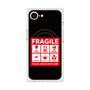 プレミアムスクエアケース with MagSafe［ FRAGILE Sticker - Black ］