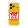 プレミアムスクエアケース with MagSafe［ FRAGILE Sticker - Yellow ］