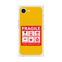 プレミアムスクエアケース with MagSafe［ FRAGILE Sticker - Yellow ］