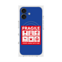 プレミアムスクエアケース with MagSafe［ FRAGILE Sticker - Blue ］