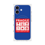 プレミアムスクエアケース with MagSafe［ FRAGILE Sticker - Blue ］