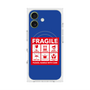 プレミアムスクエアケース with MagSafe［ FRAGILE Sticker - Blue ］