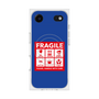 プレミアムスクエアケース with MagSafe［ FRAGILE Sticker - Blue ］