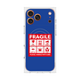 プレミアムスクエアケース with MagSafe［ FRAGILE Sticker - Blue ］