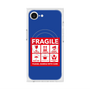 プレミアムスクエアケース with MagSafe［ FRAGILE Sticker - Blue ］