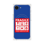 プレミアムスクエアケース with MagSafe［ FRAGILE Sticker - Blue ］
