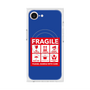 プレミアムスクエアケース with MagSafe［ FRAGILE Sticker - Blue ］