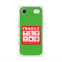 プレミアムスクエアケース with MagSafe［ FRAGILE Sticker - Green ］