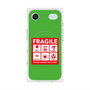 プレミアムスクエアケース with MagSafe［ FRAGILE Sticker - Green ］